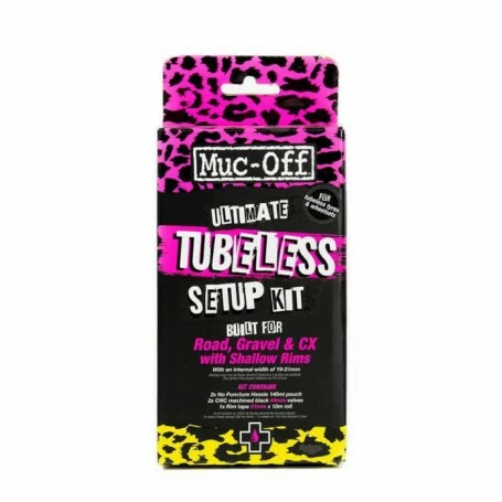 KIT TUBELESS MUC-OFF ULTIMATE TUBELESS SETUP KIT STRADA 44MM. -Vendite Copertoni kit tubeless muc off